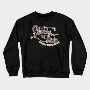 Scratch & Ride Brand (Medium Brown Logo) Crewneck Sweatshirt